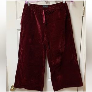 NWOT Velvet WILDFANG Wide Leg Capris XXL